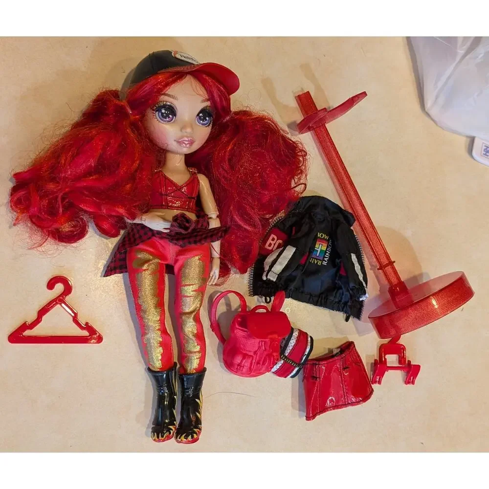 Rainbow High Fashion Doll Ruby Anderson Red Mix and Match 2 Outfits